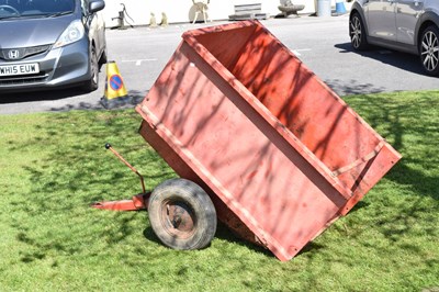 Lot 779 - Garden tractor/ride on mower tipper trailer