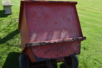 Lot 779 - Garden tractor/ride on mower tipper trailer