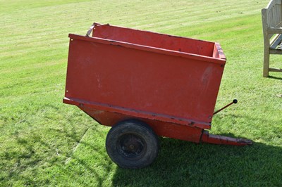 Lot 779 - Garden tractor/ride on mower tipper trailer