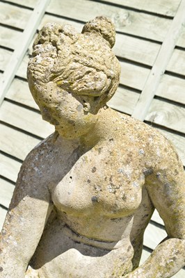 Lot 797 - Composition figural garden ornament, Toilet of Venus