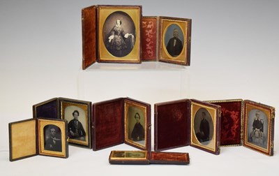 Lot 349 - Collection of eight assorted Victorian portrait photographs