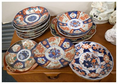 Lot 346 - Quantity of Imari pattern plates etc