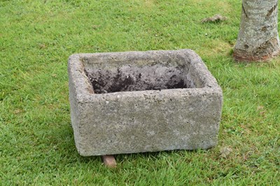 Lot 806 - Belfast sink repurposed into a reconstituted stone garden planter