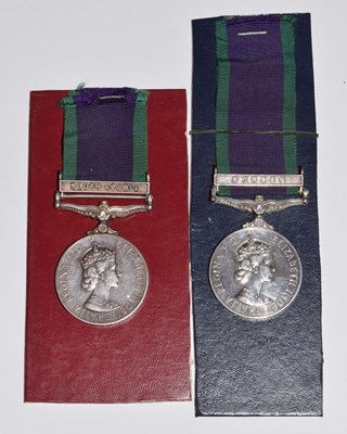 Lot 495 - Two Elizabeth II General Service Medals