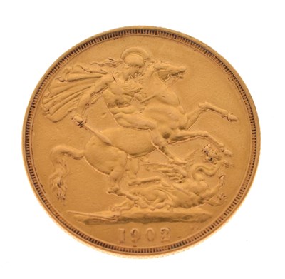 Lot 135 - Edward VII gold double sovereign, 1902