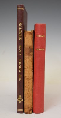 Lot 595 - Poetry books, two 18th century and one early 19th century