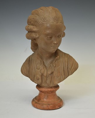 Lot 437 - Terracotta bust of young Mozart