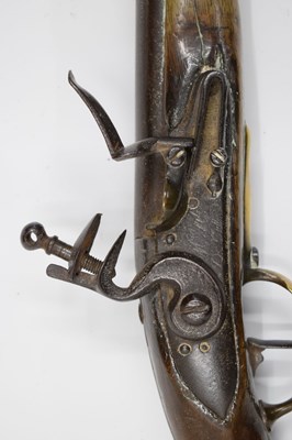 Lot 264 - French .700 calibre flintlock military pistol, circa 1800