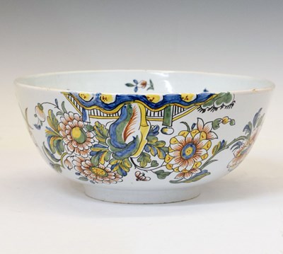 Lot 318 - Faience punch bowl