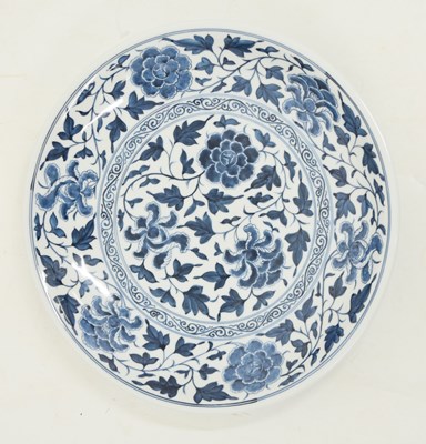 Lot 569 - Large Chinese blue and white porcelain bowl