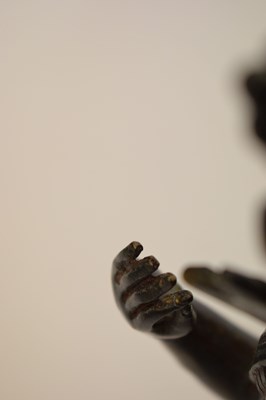 Lot 355 - Large Sino-Tibetan patinated bronze figure of Avalokiteshvara