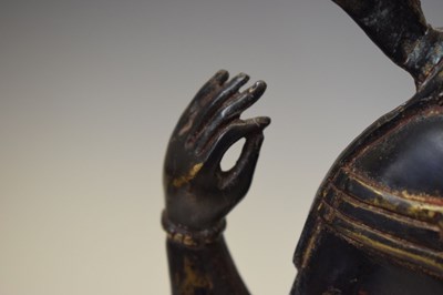 Lot 355 - Large Sino-Tibetan patinated bronze figure of Avalokiteshvara