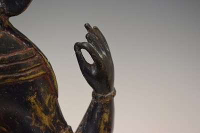 Lot 355 - Large Sino-Tibetan patinated bronze figure of Avalokiteshvara