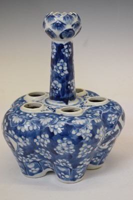 Lot 327 - Chinese Qing Dynasty blue and white porcelain tulip vase