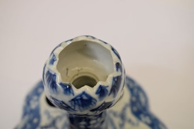 Lot 327 - Chinese Qing Dynasty blue and white porcelain tulip vase