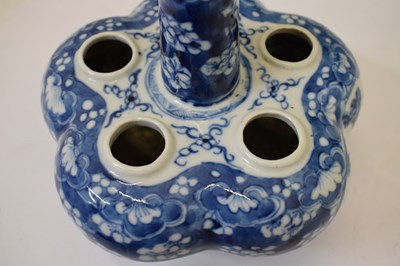 Lot 327 - Chinese Qing Dynasty blue and white porcelain tulip vase