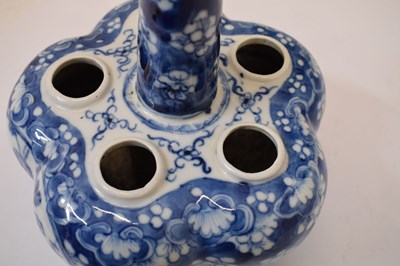 Lot 327 - Chinese Qing Dynasty blue and white porcelain tulip vase
