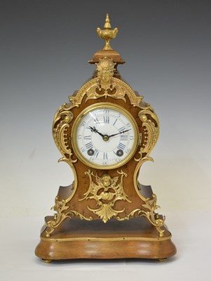 Lot 675 - Early 20th century Lenzkirch French-style mantel clock