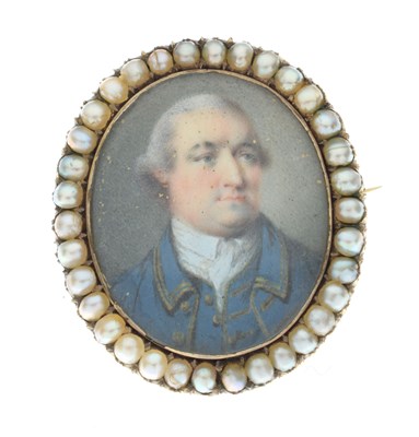 Lot 43 - George III portrait miniature on ivory