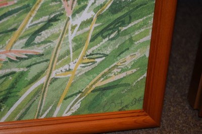 Lot 729 - Hockney print 'A Gap in the Hedgerow'