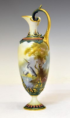 Lot 304 - Walter Powell for Royal Worcester - Hadley shape ewer