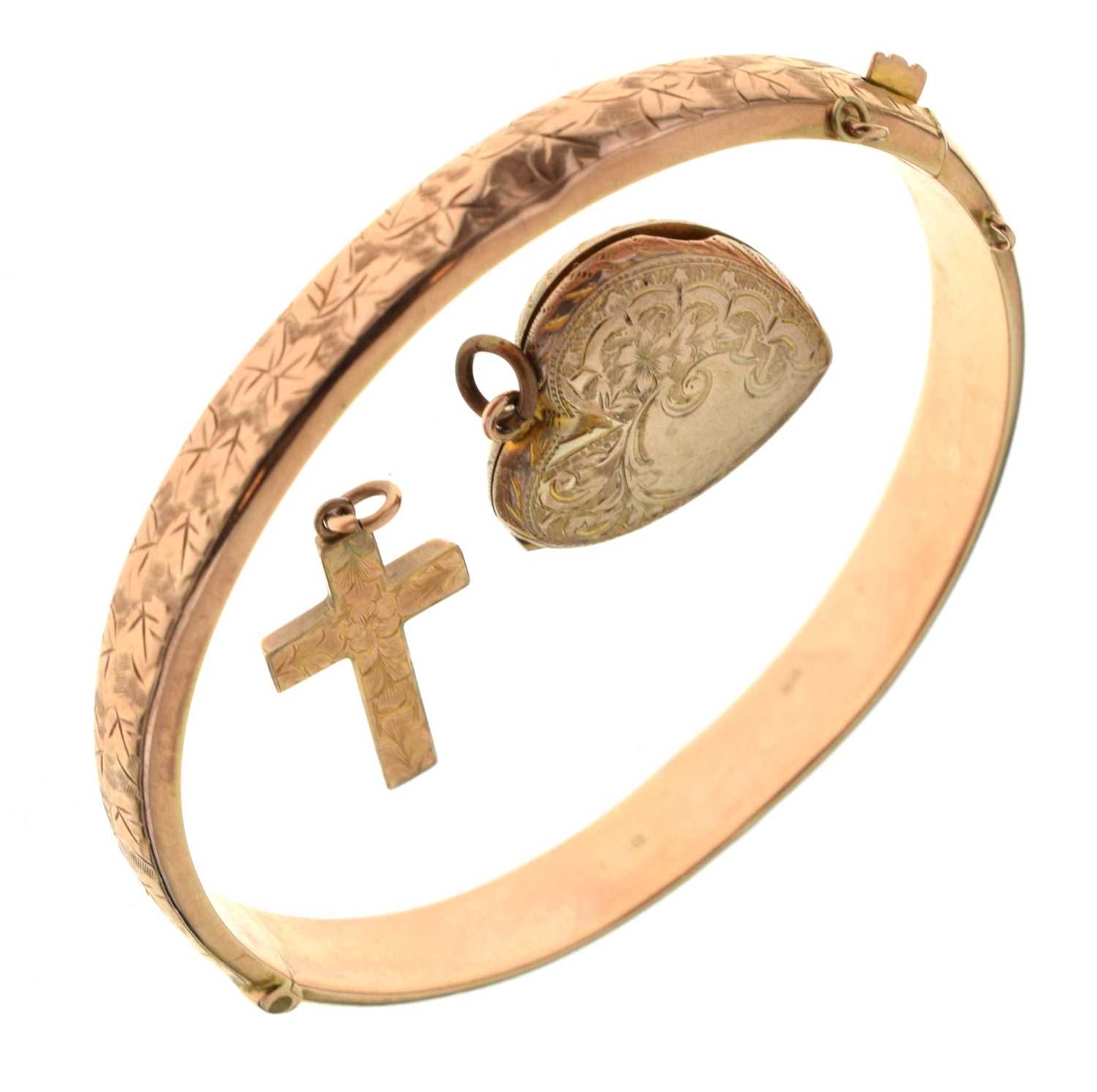 9ct Rose Gold Solid Ladies Screw Bangle