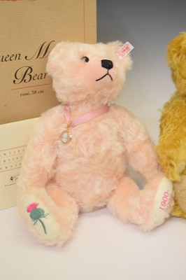 Lot 385 - Steiff - Two limited edition teddy bears - 'Golden Jubilee' and 'The Queen Mother'