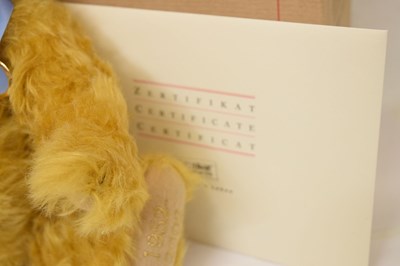 Lot 385 - Steiff - Two limited edition teddy bears - 'Golden Jubilee' and 'The Queen Mother'