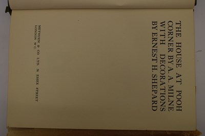 Lot 282 - Milne, A. A. - The House at Pooh Corner - Deluxe first edition, 1928