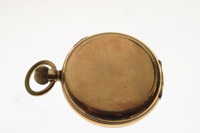 Lot 133 - Silver pocket watch and gold-plated pocket watch
