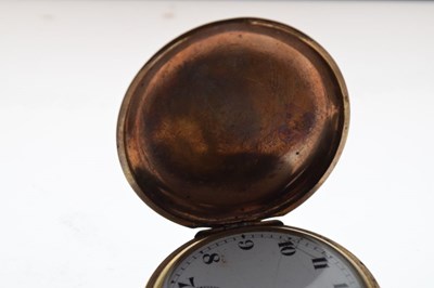 Lot 133 - Silver pocket watch and gold-plated pocket watch