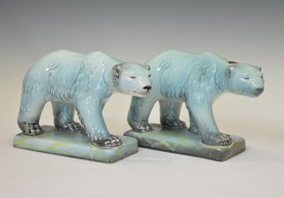 Lot 305 - Pair of Beswick polar bears