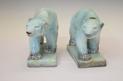 Lot 305 - Pair of Beswick polar bears