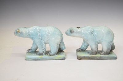 Lot 305 - Pair of Beswick polar bears