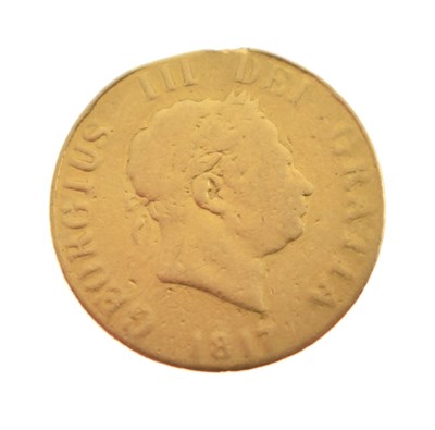 Lot 299 - George III gold half sovereign, 1817