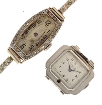 Lot 251 - Audemars (Piguet) - Lady’s platinum cased watch head