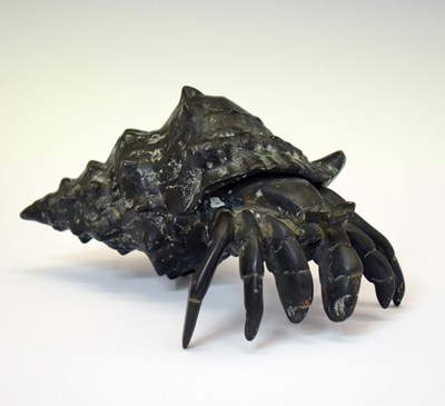 Lot 363 - Bronze model of a hermit crab