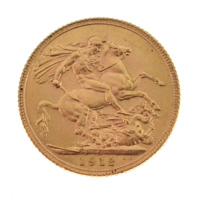 Lot 317 - George V gold sovereign, 1912