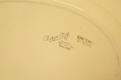 Lot 531 - Clarice Cliff 'Florette' pattern oval dish, together with a 'Celtic Harvest' preserve pot