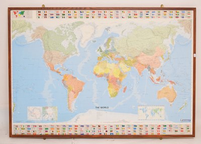 Lot 618 - Large modern Michelin map of the world