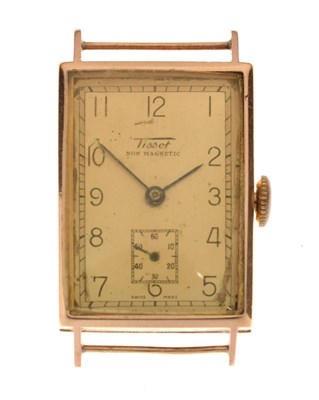 Lot 185 - Tissot - Gentleman's 1930s 9ct gold watch head