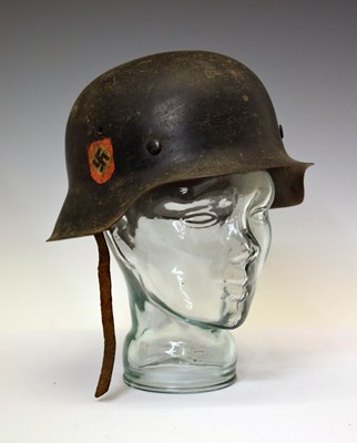 Lot 259 - Third Reich M1942 pattern German SS Police helmet