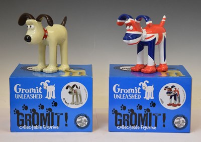 Lot 423 - Aardman/Wallace and Gromit - 'Gromit Unleashed' figures