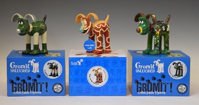 Lot 427 - Aardman/Wallace and Gromit - 'Gromit Unleashed' figures