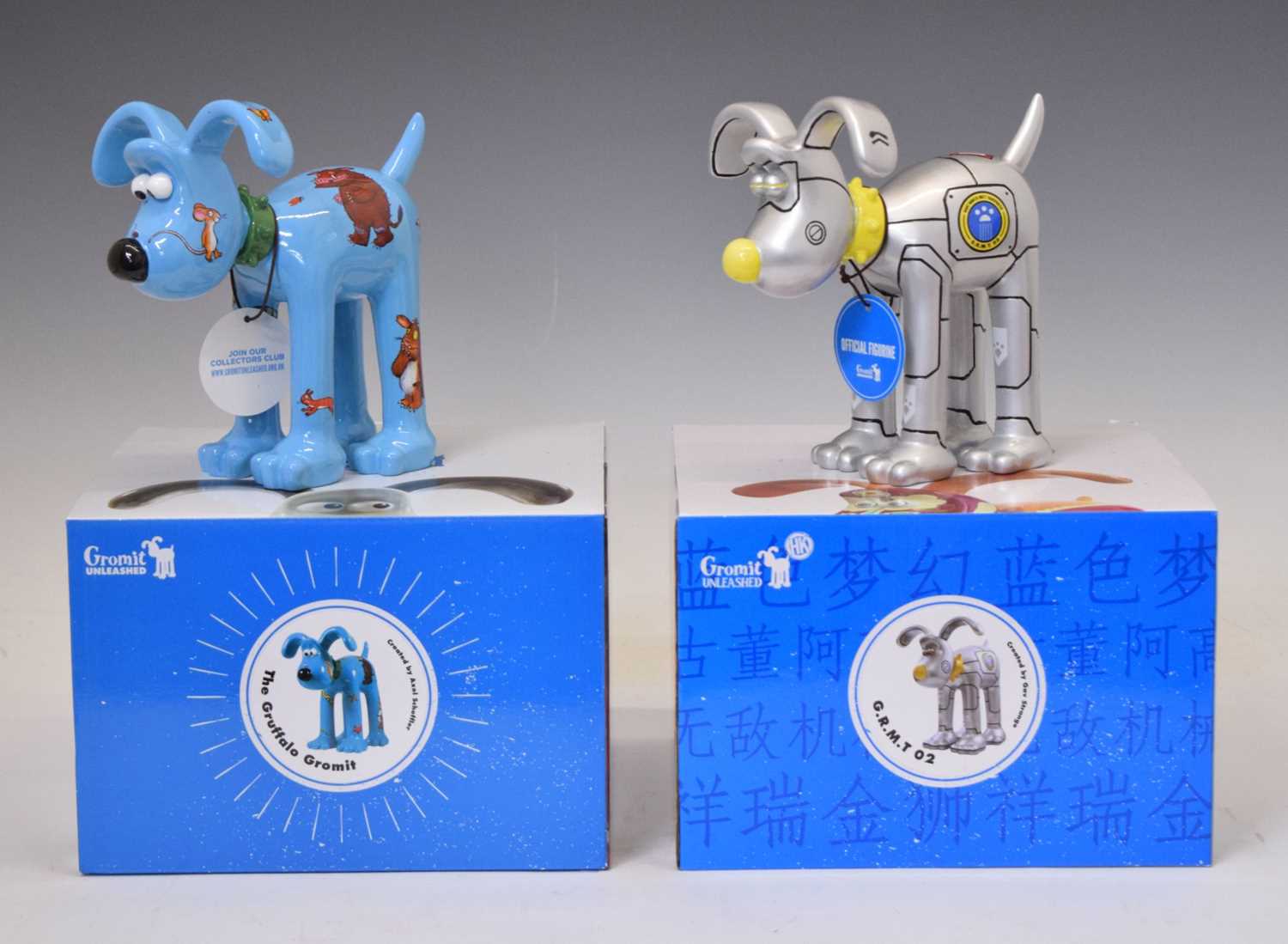 Lot 424 - Aardman/Wallace and Gromit - 'Gromit Unleashed' figures