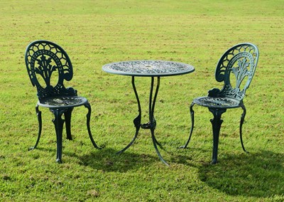 Lot 760 - Three-piece aluminium patio set