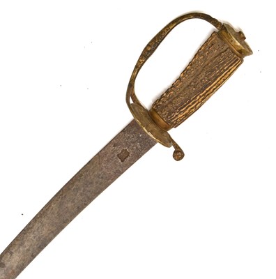 Lot 269 - 17th century brass hilt hanger