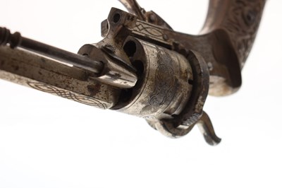 Lot 268 - 7mm six-shot Belgium pinfire revolver