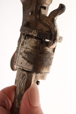 Lot 268 - 7mm six-shot Belgium pinfire revolver
