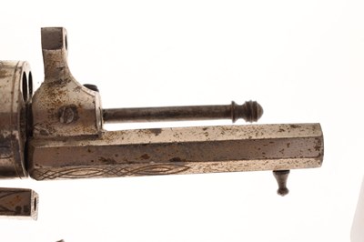 Lot 268 - 7mm six-shot Belgium pinfire revolver